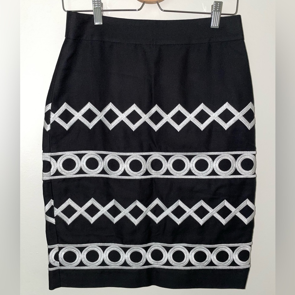 Kate Spade New York x The Madison Ave Collection Embroidered Pencil Skirt